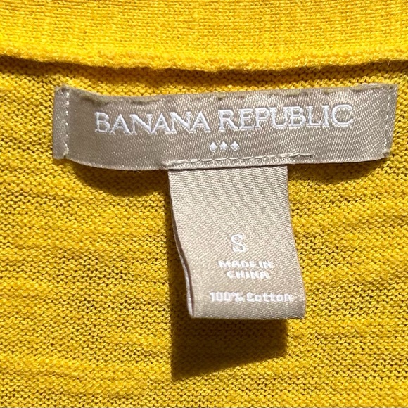 Sz S-Banana Republic shirt sleeve sweater with pockets 💛 - Picture 5 of 6